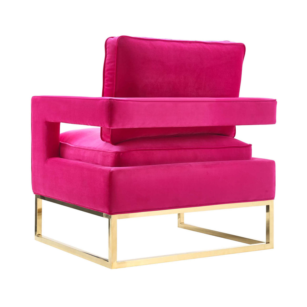 Olivia Pink Velvet Chair