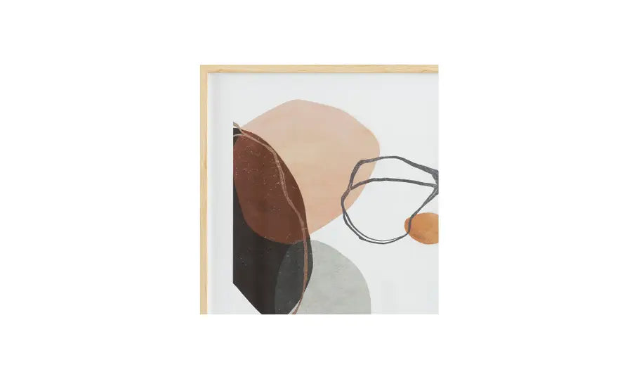Pebbles Abstract Framed Print