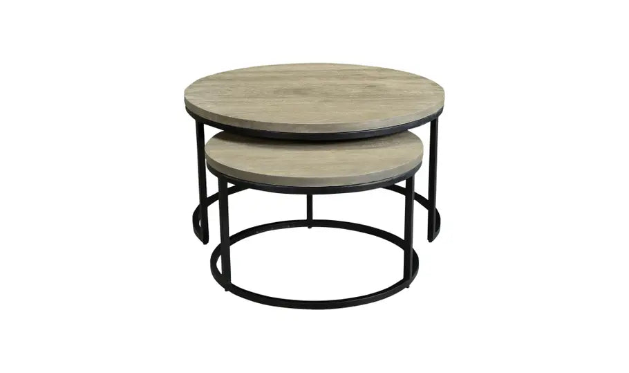 Quinn Round Nesting Coffee Tables Set Of Two