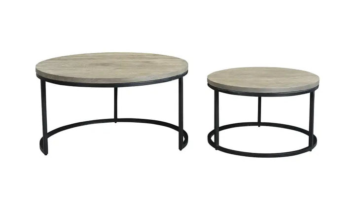 Quinn Round Nesting Coffee Tables Set Of Two