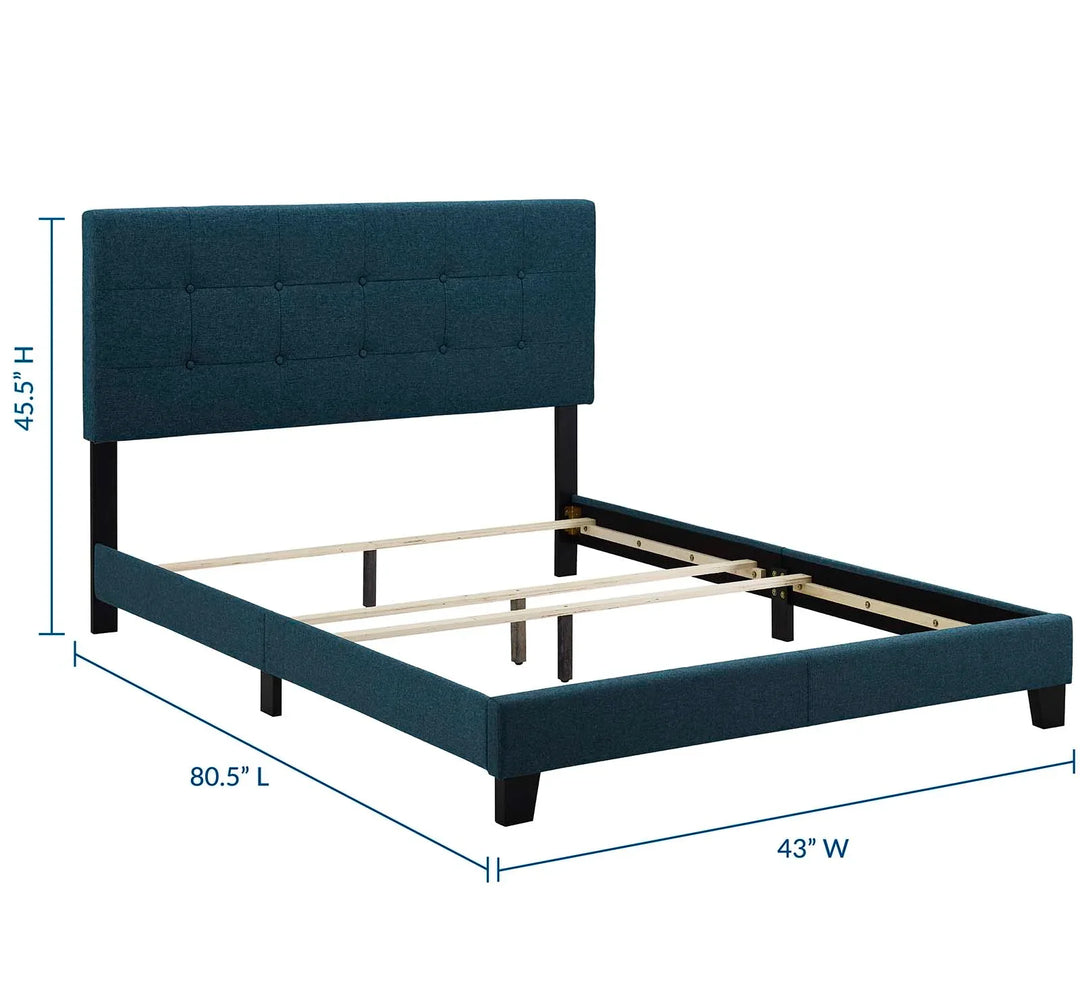 Rima Upholstered Fabric Bed-Twin