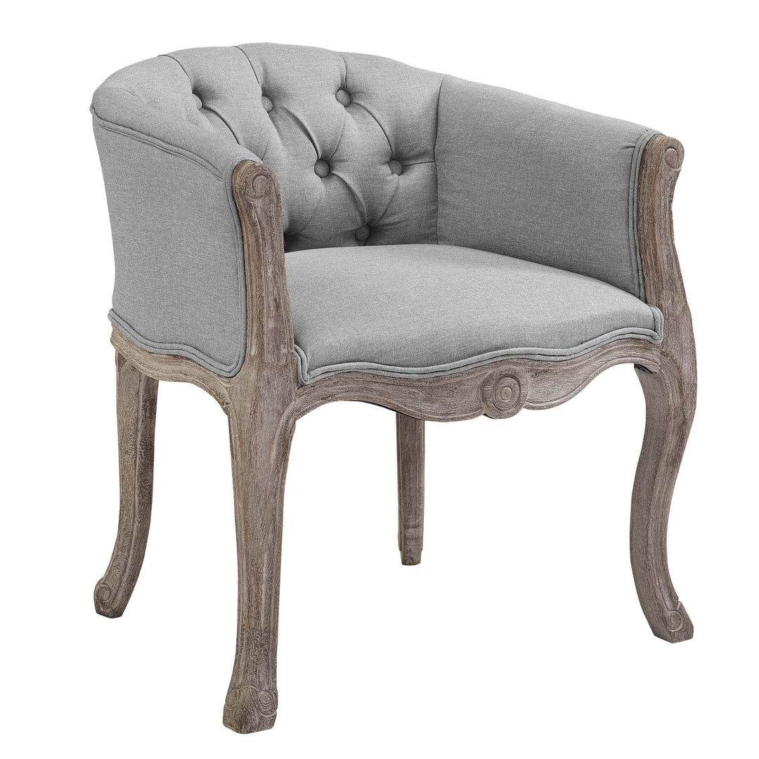 Rowan Vintage French Upholstered Fabric Accent Chair
