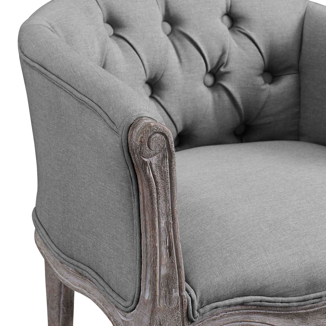 Rowan Vintage French Upholstered Fabric Accent Chair
