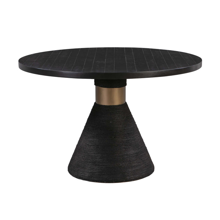 Rowena Round Dining Table - Black