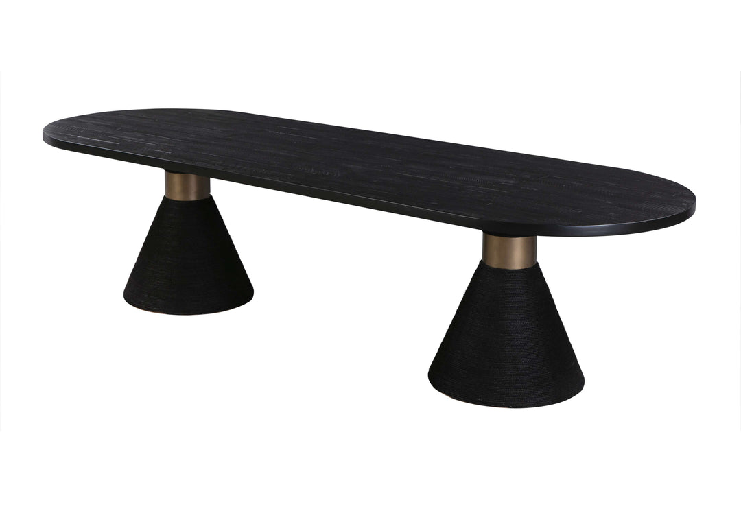 Rowena Oval Dining Table - Black