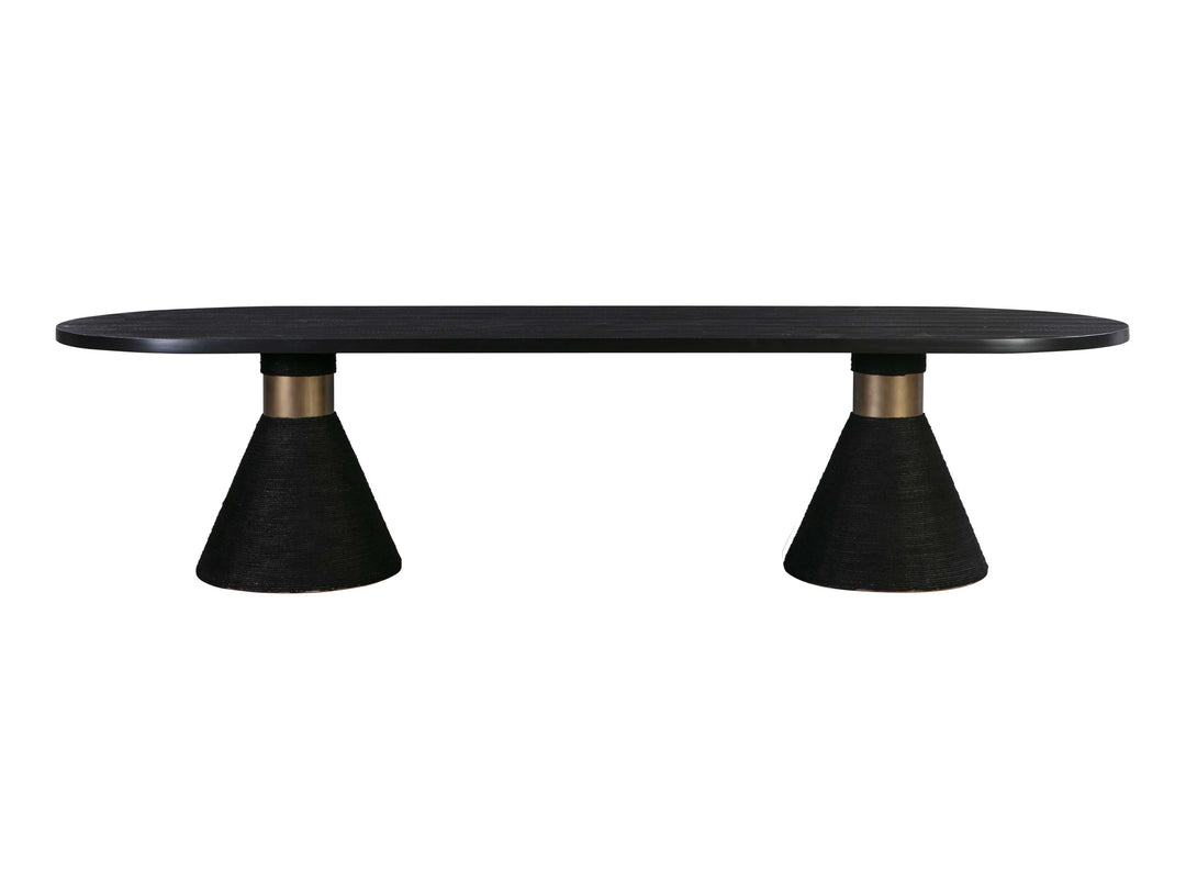 Rowena Oval Dining Table - Black