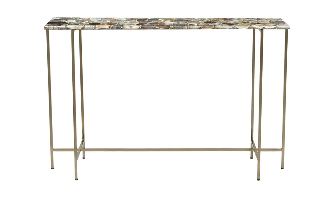 Sandal Agate Console Table