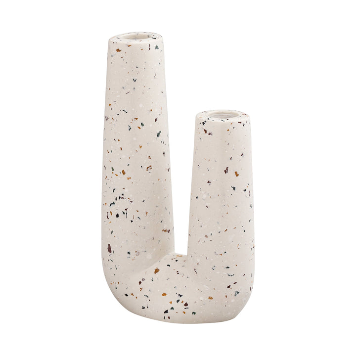 Speckled Ivory Tube Vase