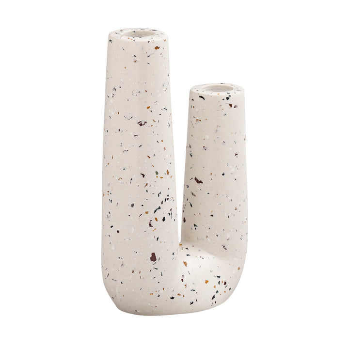 Speckled Ivory Tube Vase