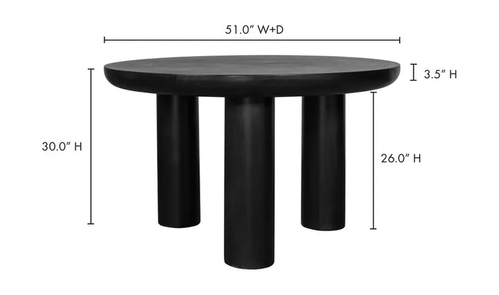 Stone Round Dining Table