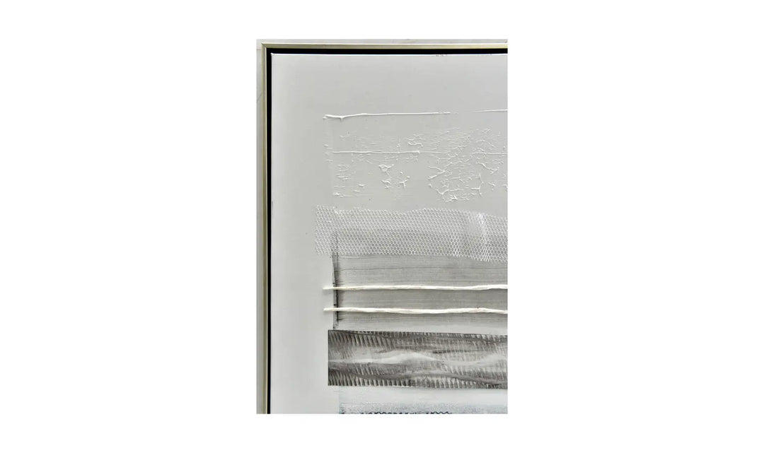 Stormy Framed Canvas - White