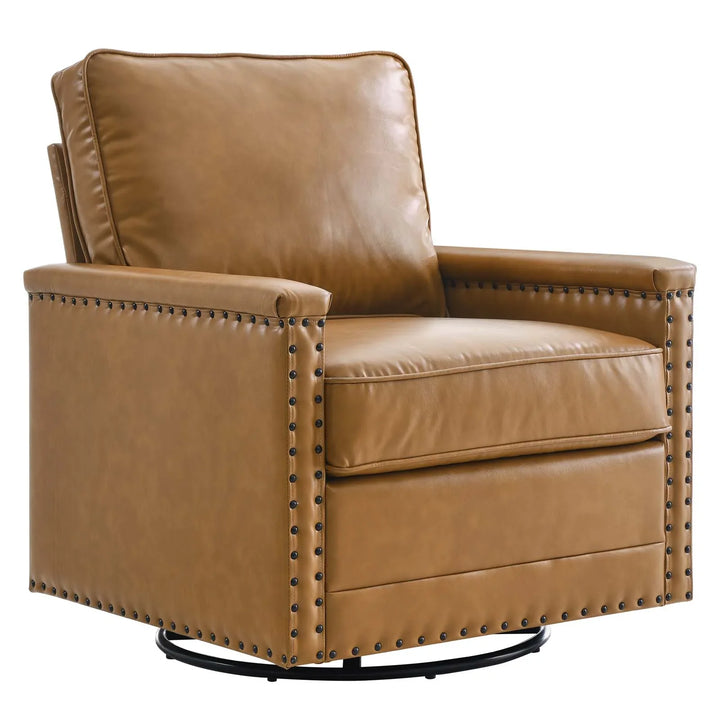 Shonta Vegan Leather Swivel Chair