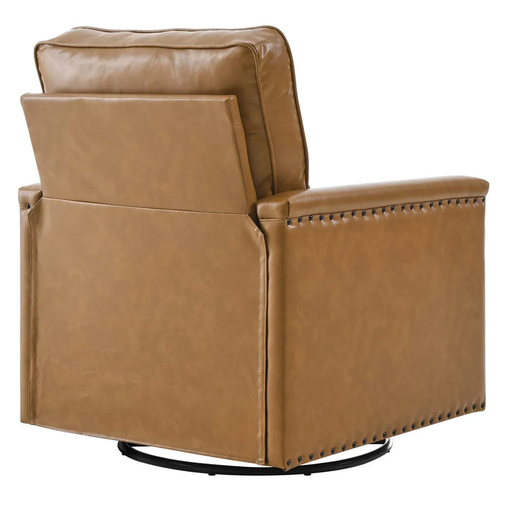 Shonta Vegan Leather Swivel Chair