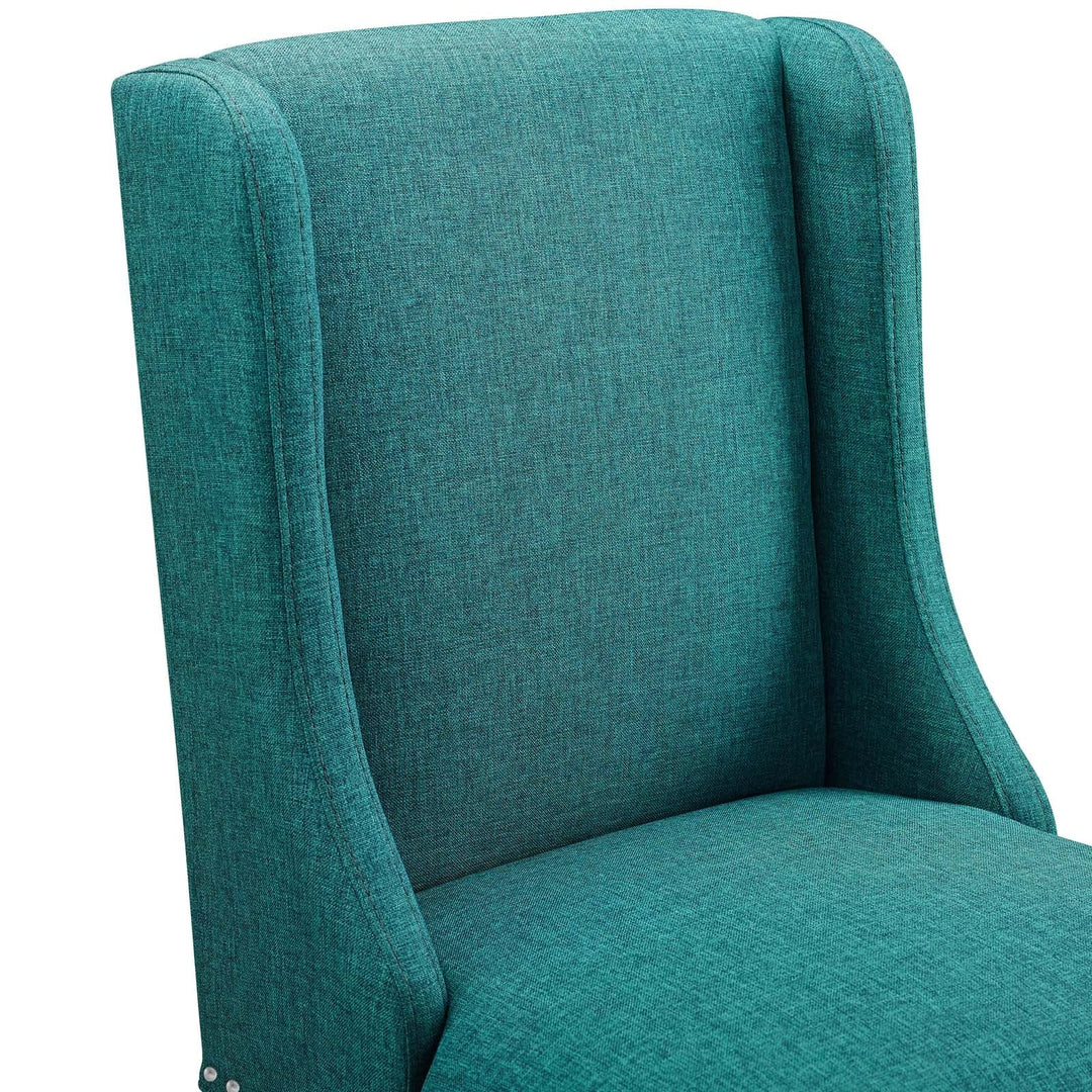 Rona Upholstered Fabric Counter Stool - Teal