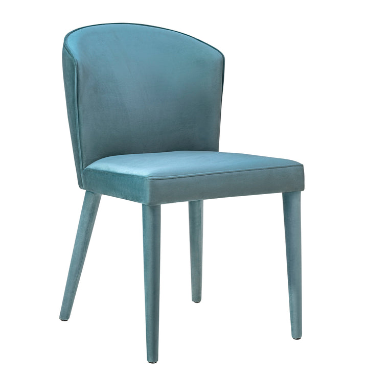 Urban Sea Blue Velvet Chair