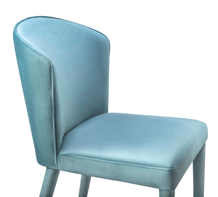 Urban Sea Blue Velvet Chair
