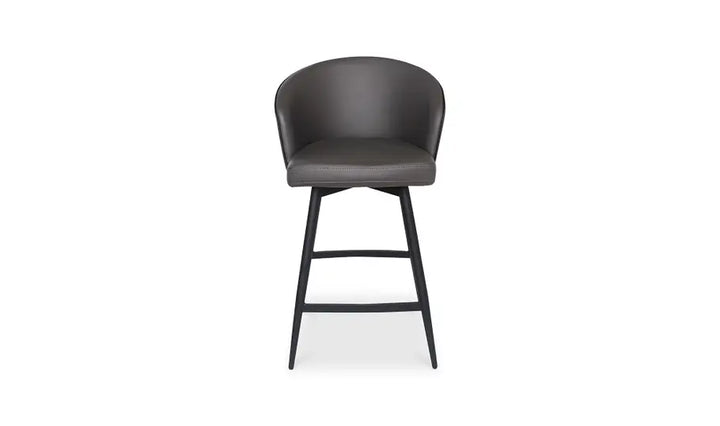 Vaughn Swivel Counter Stool Charcoal