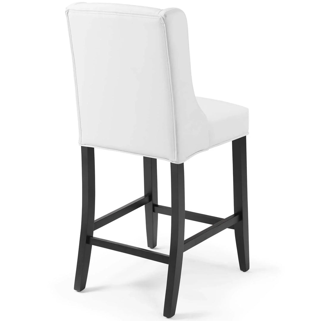 Troban Faux Leather Counter Stool - White