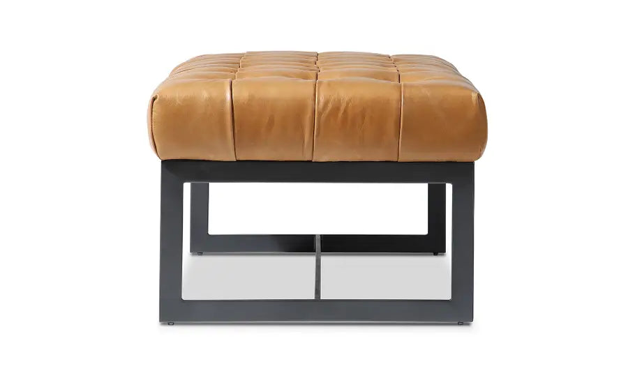 William Leather Bench