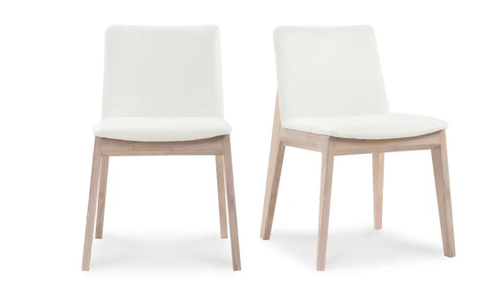 Zenith Oak Dining Chair Set of Two - White