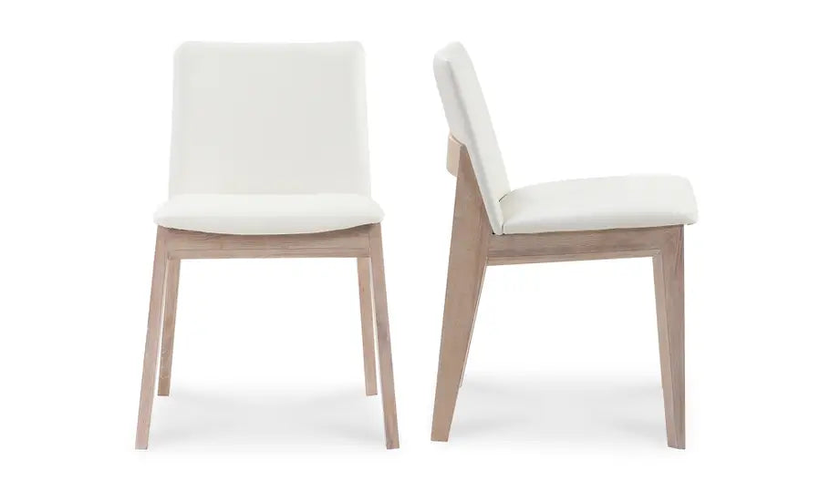Zenith Oak Dining Chair Set of Two - White