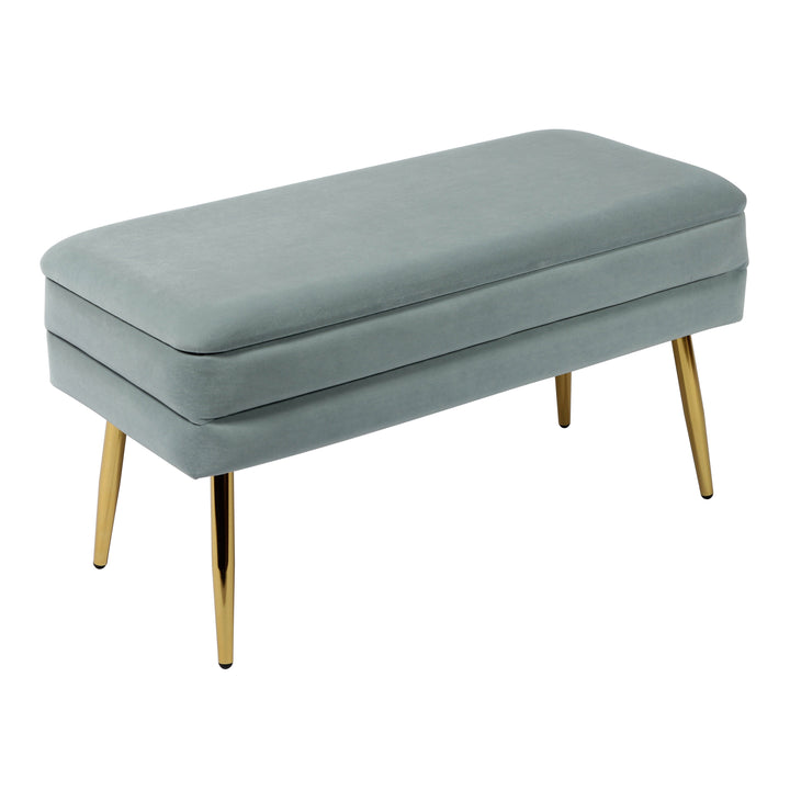 Zivana Sea Blue Storage Bench